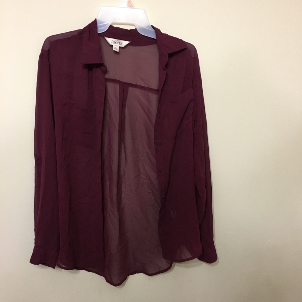 Burgundy Blouse